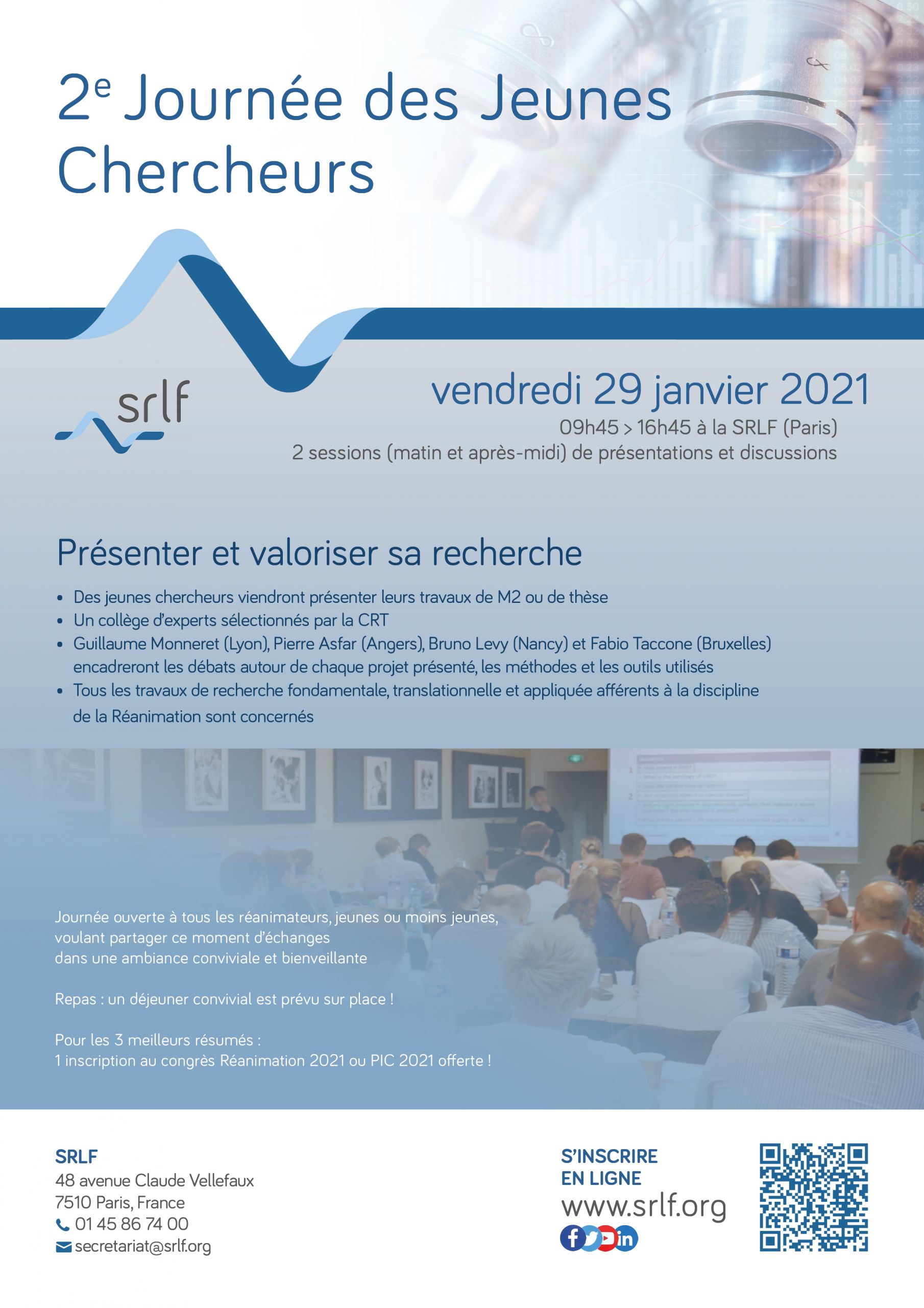 Affiche de la journée des jeunes chercheurs
