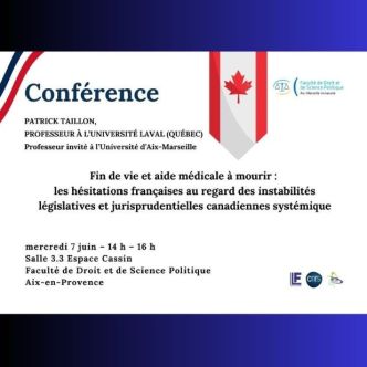 Diapositive avec un drapeau canadien et un drapeau français