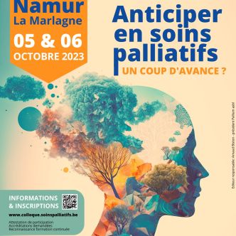 Affiche avec une silhouette de tête de femme à l'intéreur de laquelle on voit un paysage