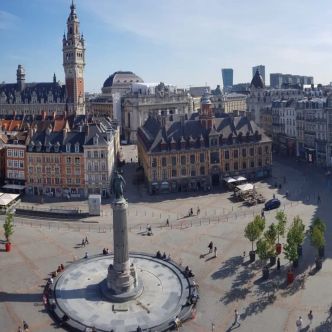 Visuel du congrès de la SFAP avec une photo de Lille