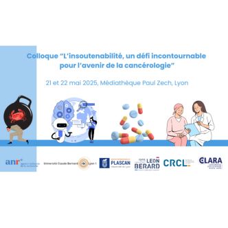 Visuel du colloque l'insoutenabilité, un défi incontoyrnable pour l'avenir de la cancérologie