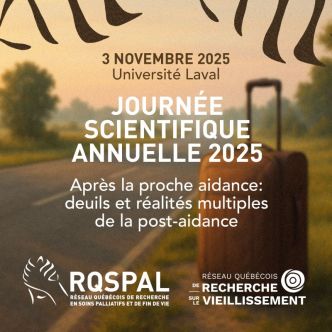 Affiche de la journée scientifique actuelle du RQSPAL