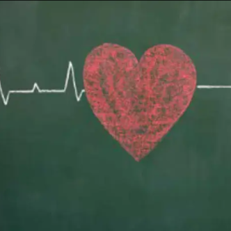 Image représentant un rythme cardiaque qui s'interrompt