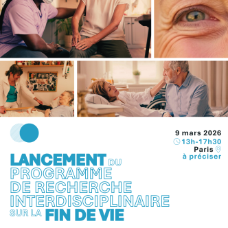 Affiche du lancement du programme de recherche interdisciplinaire sur la fin de vie