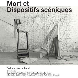 Affiche du colloque avec une oeuvre de Linarejos Moreno