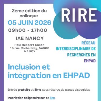Affiche du colloque RIRE