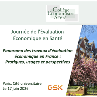 Visuel de la Journée de l'évaluation économique en santé