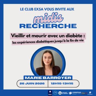 Visuel des midis de la recherche avec photo de Marie Barroyer