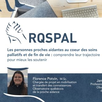 Visuel de la conférence mensuelle du RQSPAL