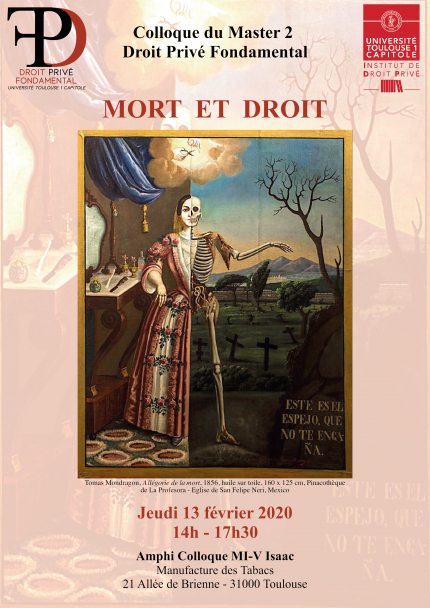 Affiche du colloque Mort et Droit