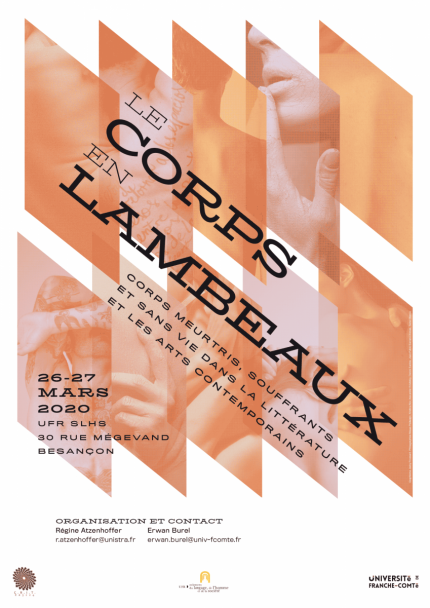 Affiche du colloque Le corps en lambeaux - crédit Jacky Frossard