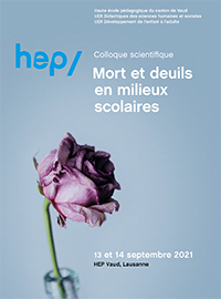 affiche du colloque mort et deuil en milieu scolaire