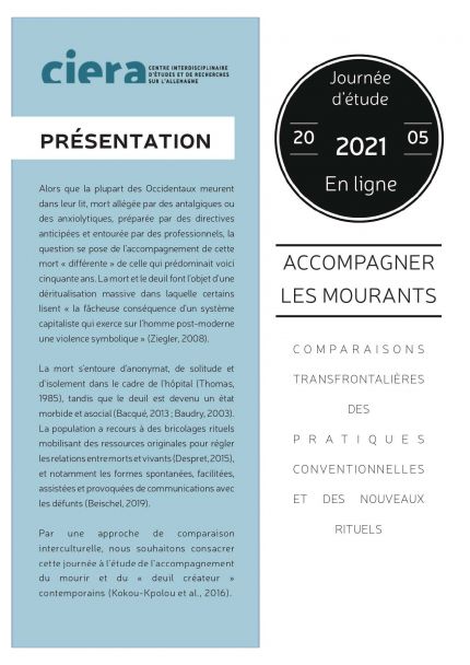 Programme journée d'études "Prise en charge des mourrants"