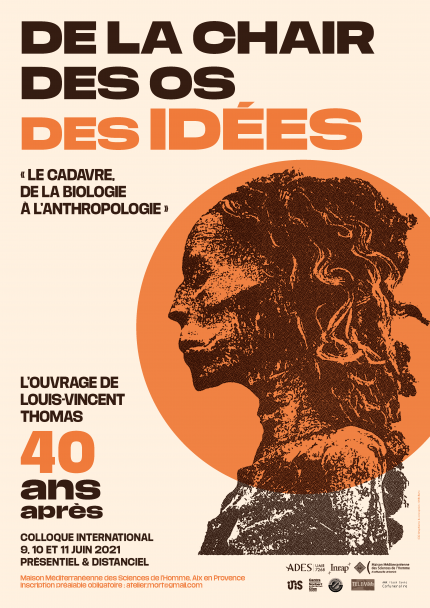Affiche du colloque "De la chair, des os, des idées"