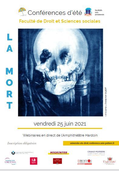 Affiche des conférences d'été de la faculté de droit de Poitiers