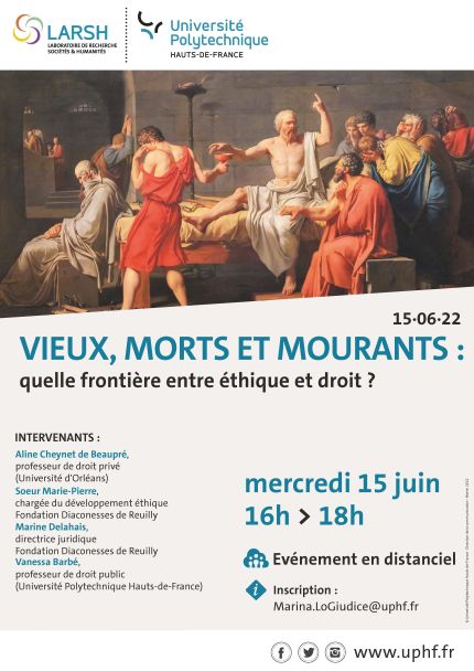 Affiche de la conférence Vieux, morts et mourants