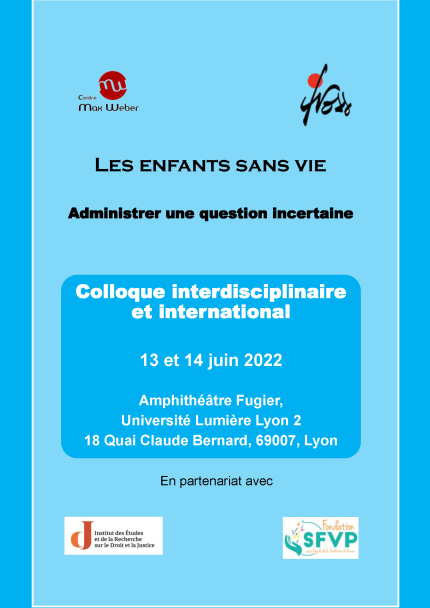 Visuel du colloque les enfants sans vie