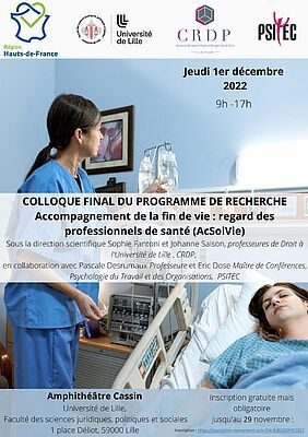 Affiche du colloque AcSoiVie