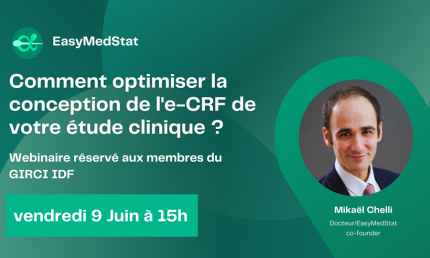 Visuel avec le logo EasyMedSat et la photo de Mikael Chelli