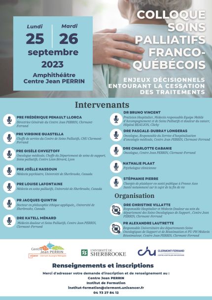 Affiche du programme du colloque franco-quebecois