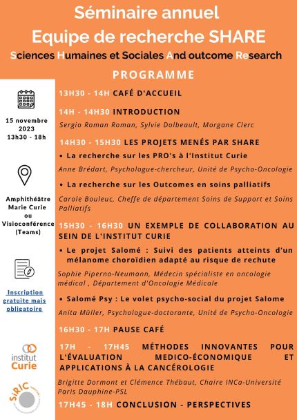 Programme du séminaire annuel SHARE