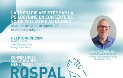 Visuel de la conférence mensuelle du RQSPAL