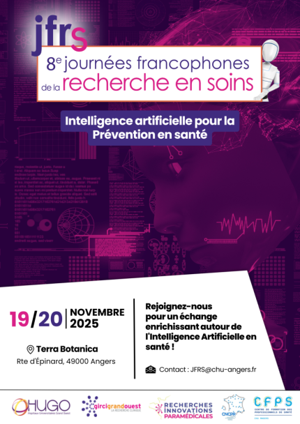 Affiche des 8e journées francophones de la recherche en soins
