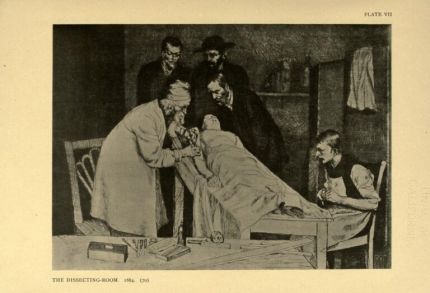 Illustration ancienne montrant une dissection
