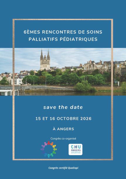 Affiche des 6e rencontres de soins palliatifs pédiatriques