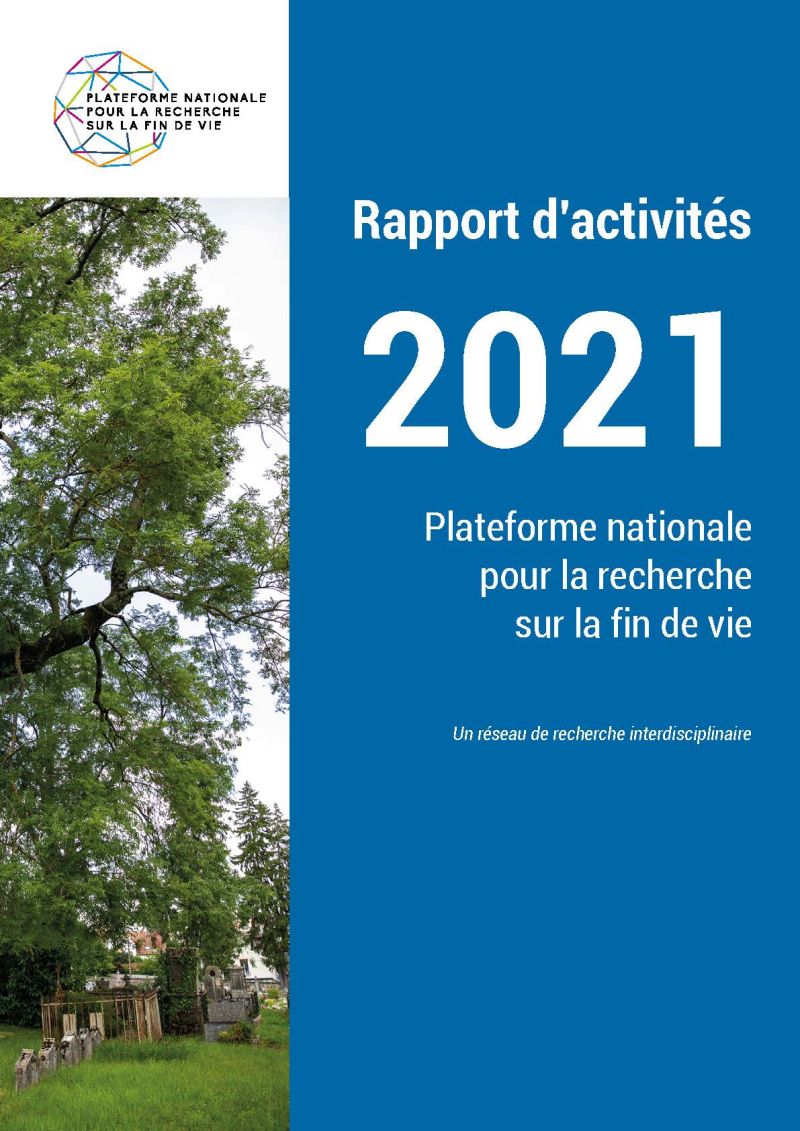 Couverture du rapport d'activités 2021