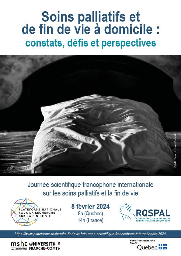 Affiche de la journée francophone internationale 2024 avec une photo d'oreiller où subsiste la trace d'une tête