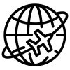 Un globe terrestre et un avion