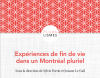 Motifs géométriques rouges et blancs, avec le logo "pluralismes"